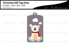 Christmas Bear tag template Product Image 1