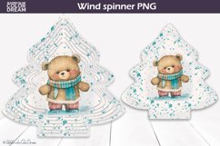 Christmas Tree Wind Spinner | Bear Wind Spinner PNG Product Image 1