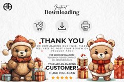 Christmas bear svg