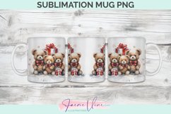 Christmas Bears Sublimation Mug Product Image 1