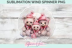 Christmas Bears Sublimation Wind Spinner Product Image 1