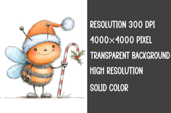 Christmas Bee Sublimation Product Image 2