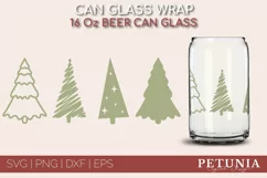 CHRISTMAS CAN GLASS SVG CUT FILE BEING USED AS A CHRISTMAS BEER GLASS PRINT