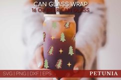 CHRISTMAS CAN GLAS WRAP SVG CUT FILE BEING USED AS A CHRISTMAS BEER CAN GLASS WRAP PRINT
