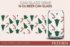 CHRISTMAS CAN GLASS SVG CUT FILE BEING USED AS A CHRISTMAS BEER GLASS PRINT