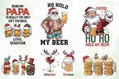 Christmas Beers Sublimation Clipart Product Image 4