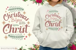 Christmas Christian SVG PNG T-shirt Design Product Image 1
