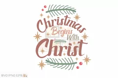 Christmas Christian SVG PNG T-shirt Design Product Image 2