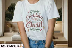 Christmas Christian SVG PNG T-shirt Design Product Image 3
