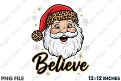 Christmas Believe Sublimation PNG Product Image 1
