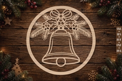 Christmas Bell Ornament SVG Product Image 1