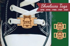 Christmas Bell Shoelaces Tags Laser Cut SVG Product Image 1