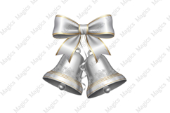 Christmas Bell With Bow Png Product Image 1