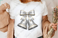 Christmas Bell With Bow Png Product Image 3
