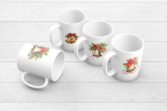 Christmas Bells Clipart Bundle with Holly and Ribbons Product Image 3