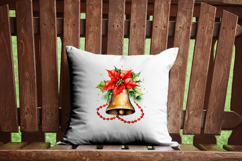 Christmas Bells Clipart Bundle with Holly and Ribbons Product Image 10