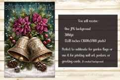 Christmas Garden Flag, Christmas Bells Garden Flag, d2 Product Image 2