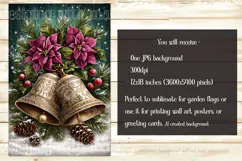 Christmas Garden Flag, Christmas Bells Garden Flag, d2 Product Image 2