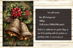 Christmas Garden Flag, Christmas Bells Garden Flag, d4 Product Image 2