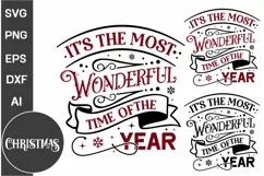 It's The Most Wonderful Time Of The Year SVG Design Product Image 3