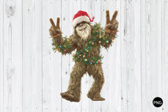 Funny Bigfoot Christmas PNG, Bigfoot PNG, Believe PNG Product Image 1