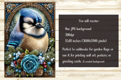 Christmas Garden Flag, Christmas Bird Garden Flags, s2 Product Image 2