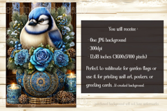 Christmas Garden Flag, Christmas Bird Garden Flags, s2 Product Image 3