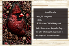 Christmas Garden Flag, Christmas Bird Garden Flags, s3 Product Image 3