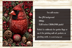 Christmas Garden Flag, Christmas Bird Garden Flags, s3 Product Image 5