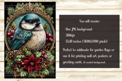 Christmas Garden Flag, Christmas Bird Garden Flags, s4 Product Image 2