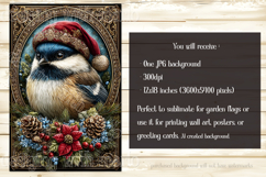 Christmas Garden Flag, Christmas Bird Garden Flags, s4 Product Image 3