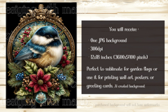 Christmas Garden Flag, Christmas Bird Garden Flags, s4 Product Image 4