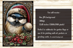 Christmas Garden Flag, Christmas Bird Garden Flags, s4 Product Image 5