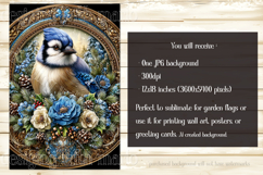 Christmas Garden Flag, Christmas Bird Garden Flag, d25 Product Image 2