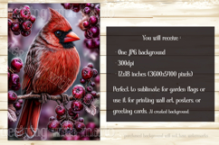 Christmas Garden Flag, Christmas Bird Garden Flags, s5 Product Image 4