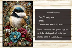 Christmas Garden Flag, Christmas Bird Garden Flag, d32 Product Image 2