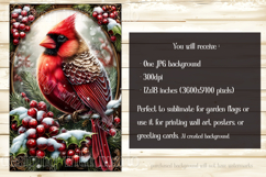 Christmas Garden Flag, Christmas Bird Garden Flags, s7 Product Image 2