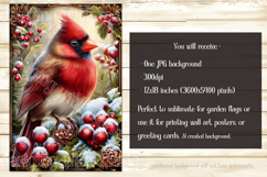 Christmas Garden Flag, Christmas Bird Garden Flags, s7 Product Image 3