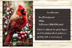 Christmas Garden Flag, Christmas Bird Garden Flags, s7 Product Image 5