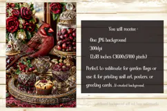 Christmas Garden Flag, Christmas Bird Garden Flag, d4 Product Image 2