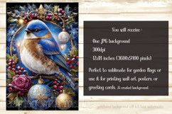 Christmas Garden Flag, Christmas Bird Garden Flags, s8 Product Image 2