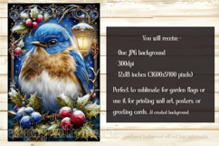 Christmas Garden Flag, Christmas Bird Garden Flags, s9 Product Image 2