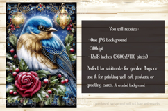 Christmas Garden Flag, Christmas Bird Garden Flags, s9 Product Image 3