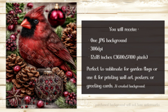 Christmas Garden Flag, Christmas Bird Garden Flags, s1 Product Image 3
