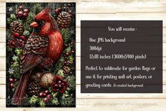 Christmas Garden Flag, Christmas Bird Garden Flags, s1 Product Image 5