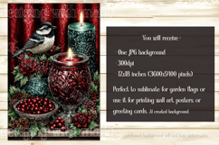 Christmas Garden Flag, Christmas Bird Garden Flags, s10 Product Image 2