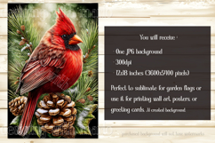 Christmas Garden Flag, Christmas Bird Garden Flags, s12 Product Image 2