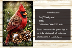 Christmas Garden Flag, Christmas Bird Garden Flags, s12 Product Image 3