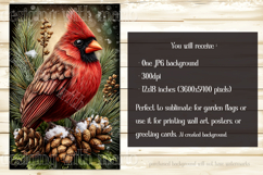 Christmas Garden Flag, Christmas Bird Garden Flags, s12 Product Image 4