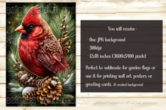 Christmas Garden Flag, Christmas Bird Garden Flags, s12 Product Image 5